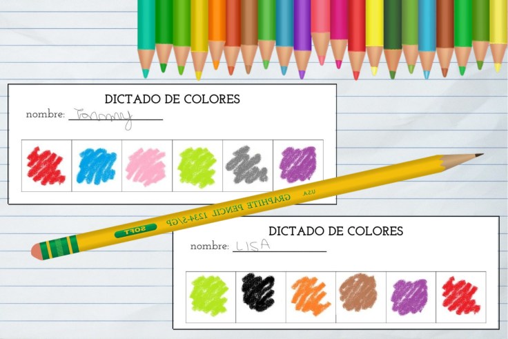 dictado de colores